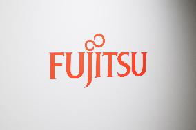 Fujitsu signage and logo